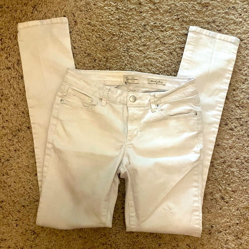 Jessica Simpson white jeans